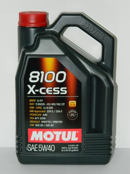 Основное фото MOTUL 8100 X-cess 5W40 (4L)