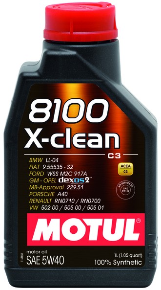 Основное фото MOTUL 8100 X-clean C3 5W40 (1L)