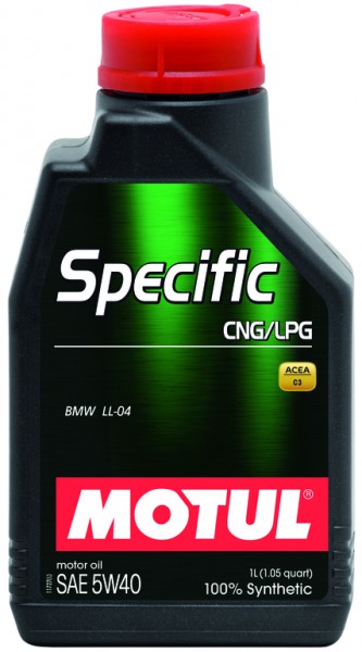 Основное фото MOTUL SPECIFIC CNG/LPG SAE 5W40 (1L)