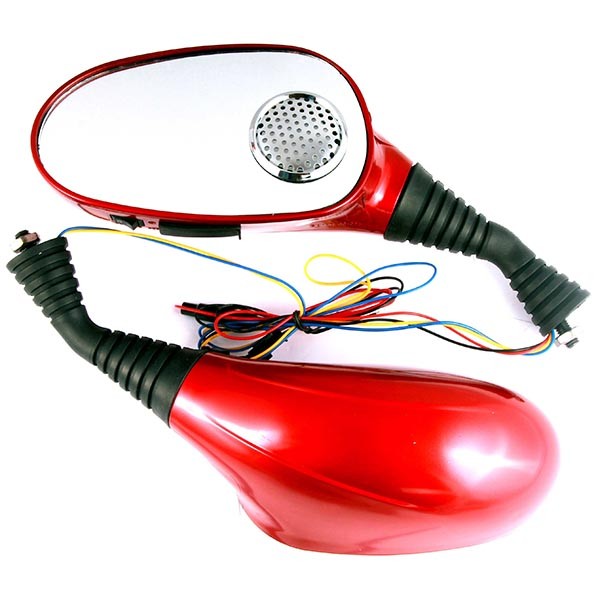 Основное фото Зеркала заднего вида со встроенной звуковой системой AM5 Красный (10мм)