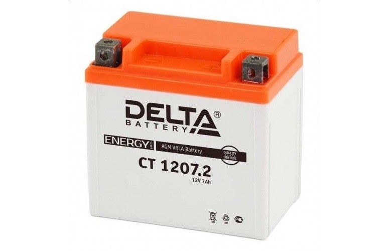 Основное фото Аккумулятор Delta CT 1207.2 YTZ7S (114 х70 х108)