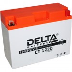 Аккумулятор для мотоцикла 12 вольт. DELTA CT 1220 Y50-N18L-A (205 х 87 х 160)