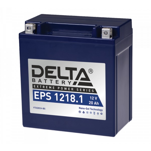 Основное фото Аккумулятор Delta EPS 1218.1 NANO-GEL YTX20СH-BS (151 x 87 x 161)