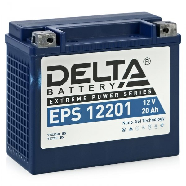 Основное фото Аккумулятор Delta EPS 12201 NANO-GEL YTX20L-BS (176 x 87 x 154)