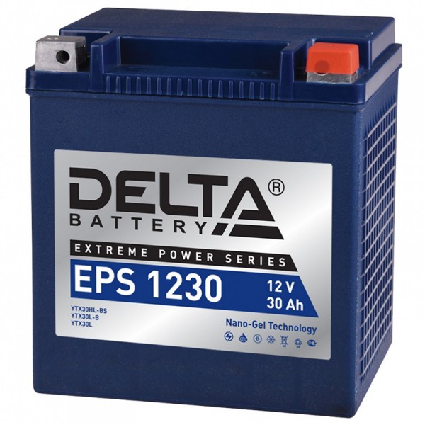 Основное фото Аккумулятор Delta EPS 1230 NANO-GEL YTX30HL-BS (166 x 130 x 175)