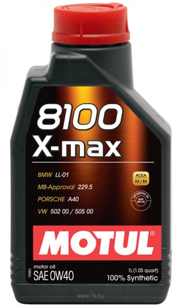 Основное фото MOTUL 8100 X-max 0W40 (1L)