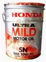 Основное фото Motor Oil HONDA ULTRA MILD SN 10W-30 (20L)