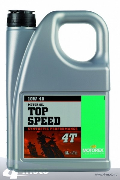 Основное фото MOTOREX масло моторное Top Speed 4T 10w40 4L синтетика