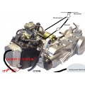 Двигатель скутер 4х такт. 80 см3 HX139QMB короткая ось (FT50QT-4A) короткий вариатор(40см)