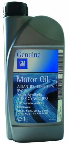 Основное фото GM Genuine SAE 5W-30 моторное масло 1L GM1942039