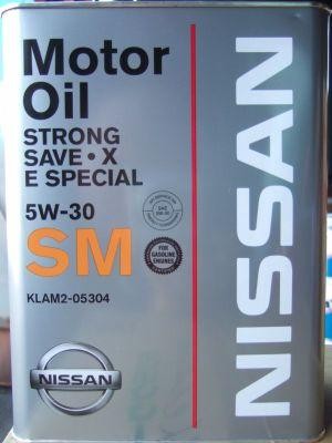 Основное фото Nissan Oil Strong Save X Е Special SМ 5w-30 4л. (п/син) KLAM2-05304