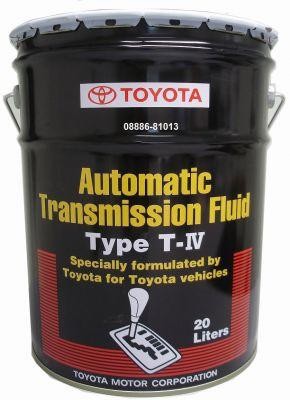 Основное фото Toyota ATF Type T- IV 20л.(жидкость для АКПП) 08886-81013