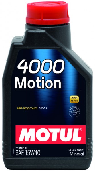Основное Фото товара MOTUL 4000 Motion SAE 15W40
