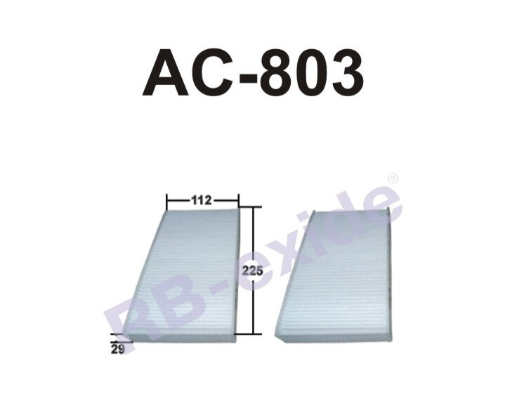 Основное Фото товара Фильтр салонный RB-exide AC-803 08R79-S5A-D00