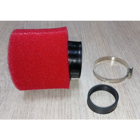 Дополнительное фото товара Фильтр воздушный нул. сопротивления d-42 - 51 мм для питбайка прямой (черный)