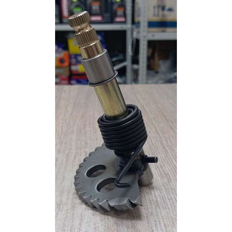 Дополнительное фото товара Зубчатый сектор кикстартера 4T 152QMI, 157QMJ 125-150cc (стандартн. 130mm) комплект с втулками и пружинкой