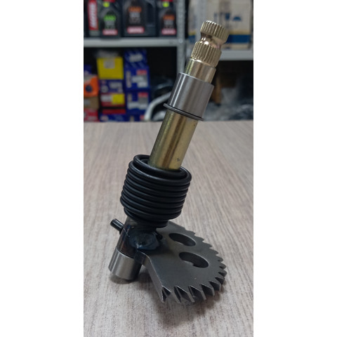 Дополнительное фото товара Зубчатый сектор кикстартера 4T 152QMI, 157QMJ 125-150cc (стандартн. 130mm) комплект с втулками и пружинкой