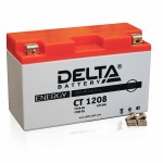 Стартерная батарея для мотоцикла 12 вольт. DELTA CT 1208 YT7B-BS