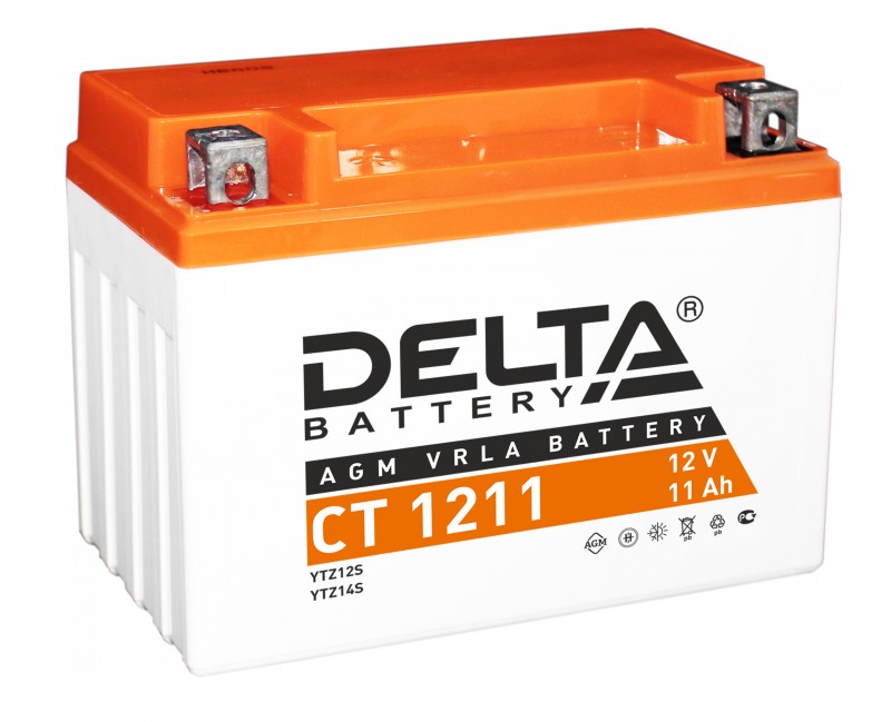 Основное фото Аккумулятор Delta CT 1211 YTZ12S (150 х 87 х 110)