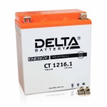 Стартерная аккумуляторная батарея для мотоцикла. DELTA CT 1216.1 YTX16-BS (150 х 85 х 160)