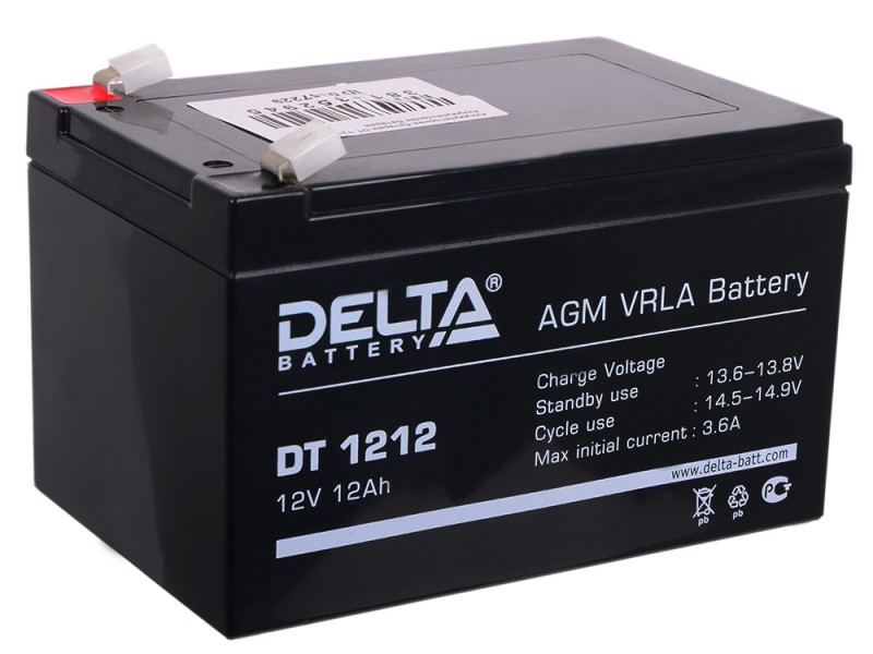 Основное фото Аккумулятор Delta DT 1212 гелевый 12v 12ah (151 x 98 x 98)
