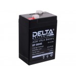 Мото аккумулятор 6 вольт. DELTA DT 6045 гелевый 6v 4,5ah (70 x 47 x 102)
