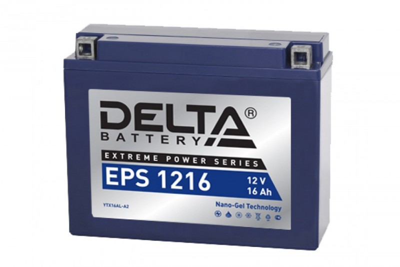 Основное фото Аккумулятор Delta EPS 1216 NANO-GEL YB16AL-A2 (207 x 72 x 164)