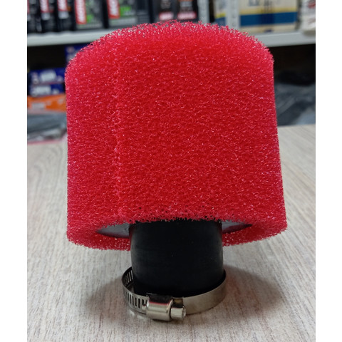 Дополнительное фото товара Фильтр воздушный нул. сопротивления D35 45° (поролон, цвет красный)