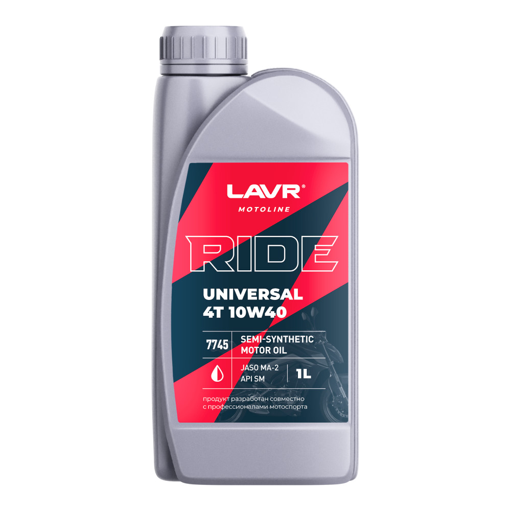 Основное Фото товара LAVR MOTO RIDE UNIVERSAL 4T 10W40 SM (1л)