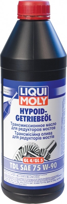 Основное фото LIQUI MOLY Hypoid-Getriebeoil TDL (GL-4/GL-5) 75W-90