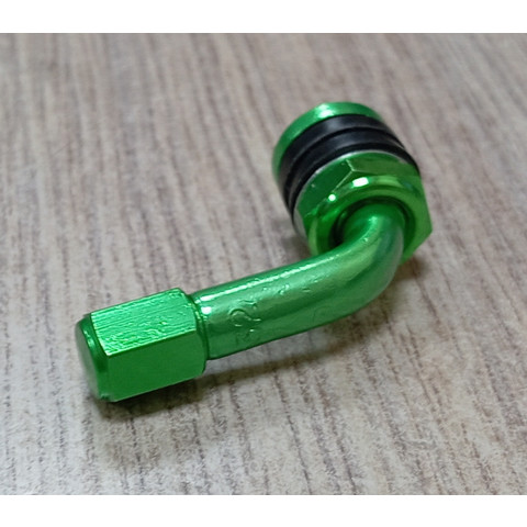 Дополнительное фото товара Вентиль бескамерной покрышки изогнутый (зеленый) разборный