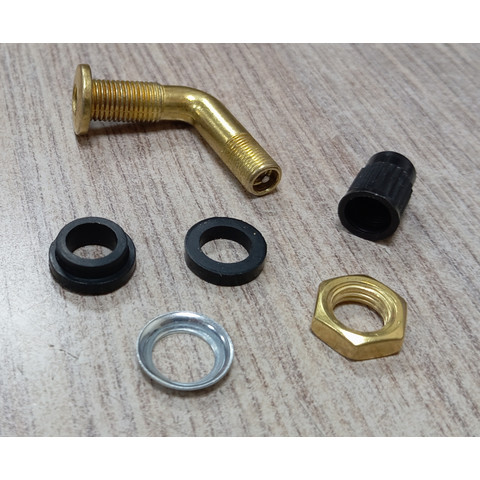 Дополнительное фото товара Вентиль бескамерной покрышки изогнутый разборный