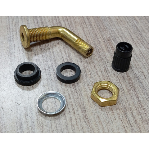 Дополнительное фото товара Вентиль бескамерной покрышки изогнутый разборный