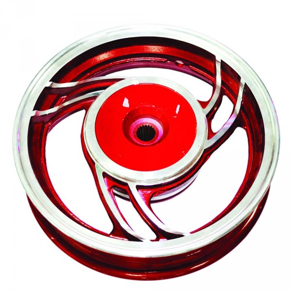 Основное фото Диск колеса передний + задний тюнинг DIO 50 Honda (Красный)