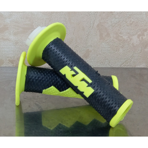 Дополнительное фото товара Ручки руля GEL XG-03 КТМ кросс, мопед, мотоцикл (Черно-желтые)