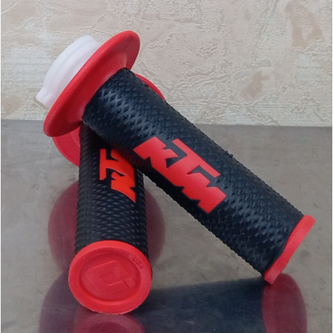 Дополнительное фото товара Ручки руля GEL XG-03 КТМ кросс, мопед, мотоцикл (Черно-красные)
