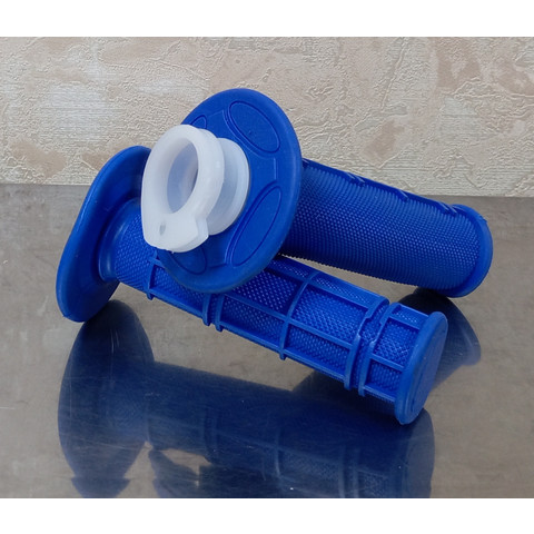 Дополнительное фото товара Ручки руля GEL кросс, мопед, мотоцикл (Синие)