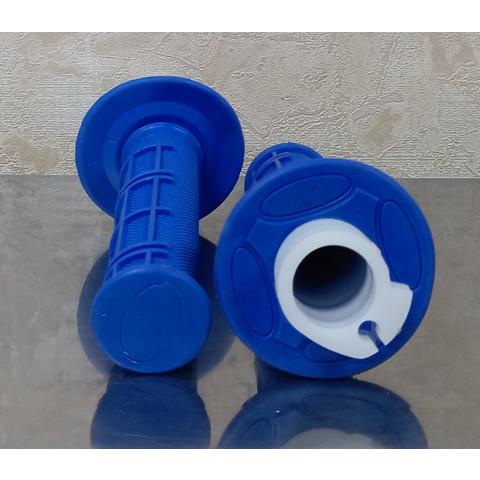 Дополнительное фото товара Ручки руля GEL кросс, мопед, мотоцикл (Синие)