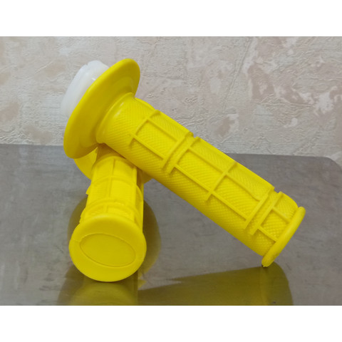 Дополнительное фото товара Ручки руля GEL кросс, мопед, мотоцикл (Желтые)