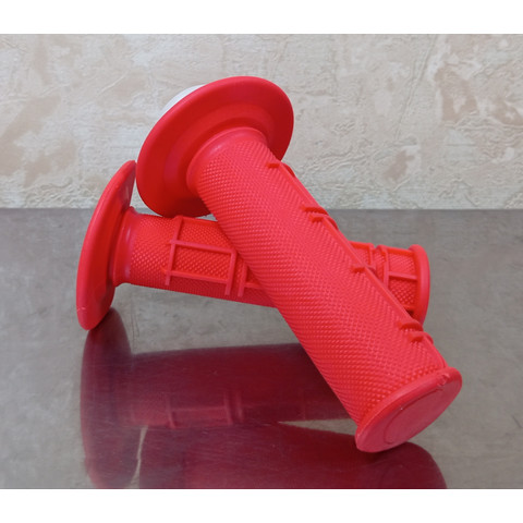 Дополнительное фото товара Ручки руля GEL кросс, мопед, мотоцикл (Красные)