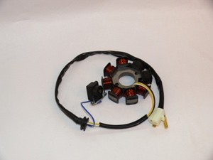 Основное фото Статор генератора 4T двиг.139QMB 50сс (2 индукц. кат. 5 конт.) SDTW