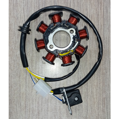 Дополнительное фото товара Статор генератора 4T двиг.139QMB 50сс (8 кат. 3 конт.)