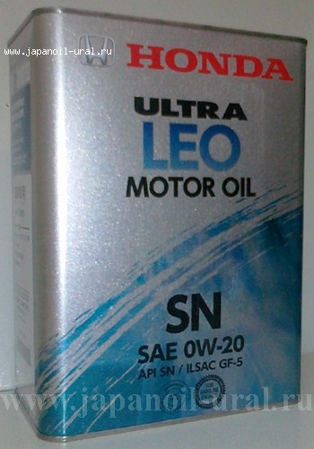 Основное фото HONDA Motor Oil ULTRA LEO SN 0W-20 (4L)