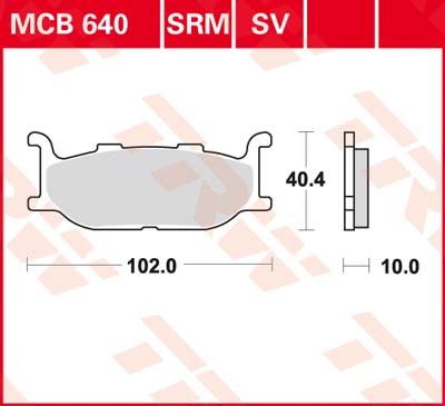 Основное фото Тормозные колодки TRW MCB 640 SRM Lucas