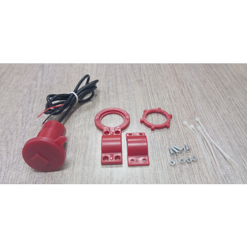 Дополнительное фото товара Розетка USB порт с кнопкой питания + планкой крепления