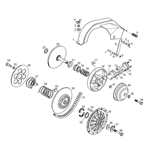 Дополнительное фото товара Кожух Буран ремня вариатора (340600440)