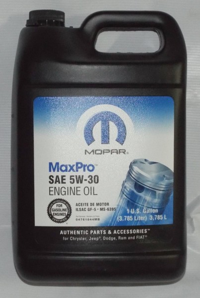 Основное фото Mopar 5W-30 (3,78л) масло моторное 04761844MA/04761844AD