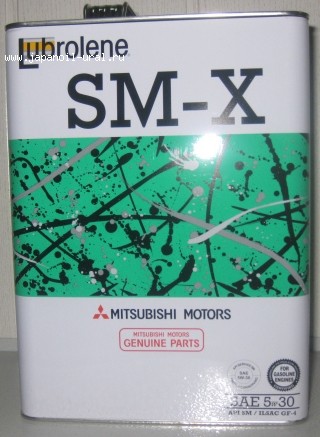 Основное фото Mitsubishi Lubrolen SM-X 5W-30 4л.(п/синт) MZ1022565B