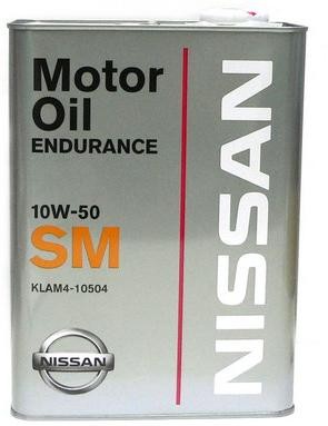 Основное фото Nissan Oil GTR SM 10w-50 4л. (синт.) KLAM4-10504