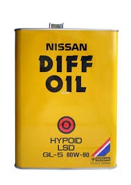 Основное фото Nissan DIFF OIL LSD GL-5 80W-90 4л.(жидкость для дифференциалов повышенного трения) KLD31-80904
